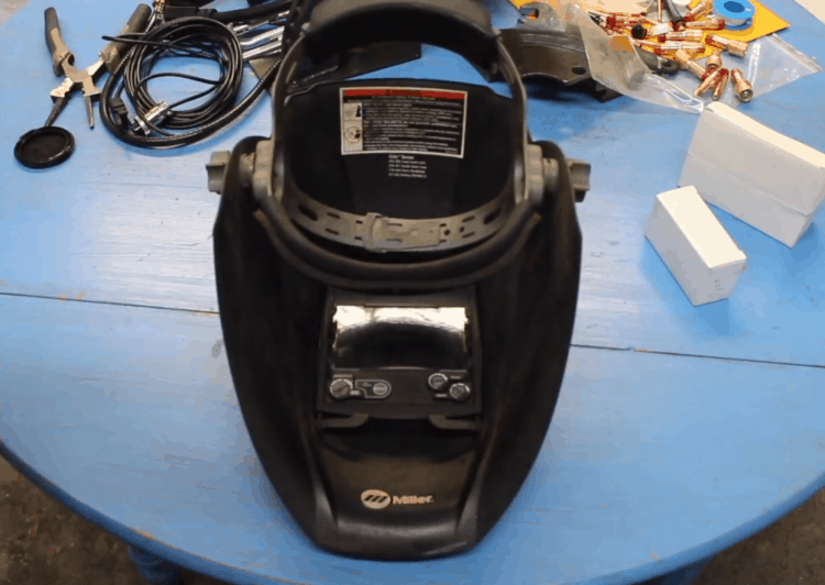 Battery in Welding Helmet